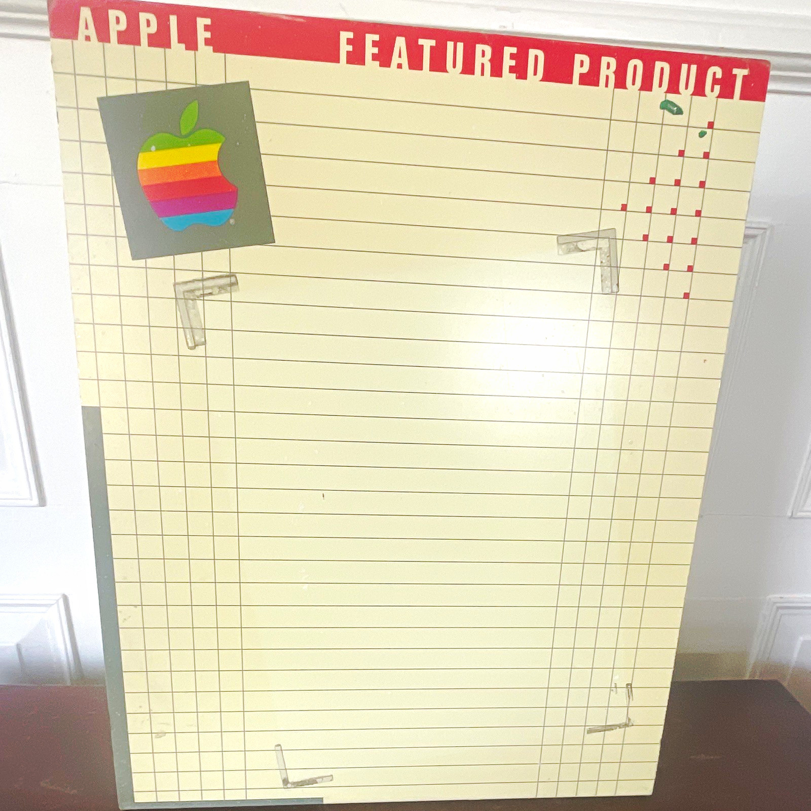 Apple Featured Product Store Display Advertising Sign Board, Rainbow Logo Apple Featured Product Store Display Advertising Sign Board, Rainbow Logo