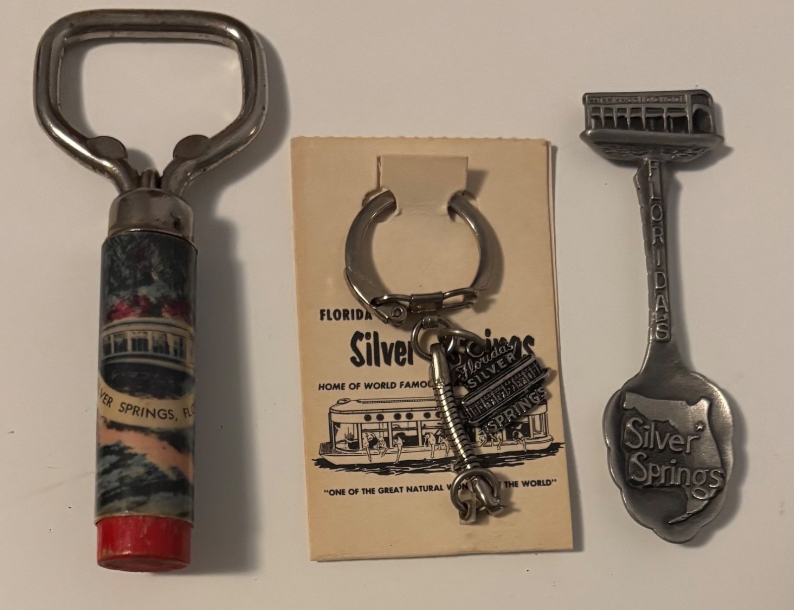 3 Vintage Silver Springs Florida Souvenirs 1950s-70s