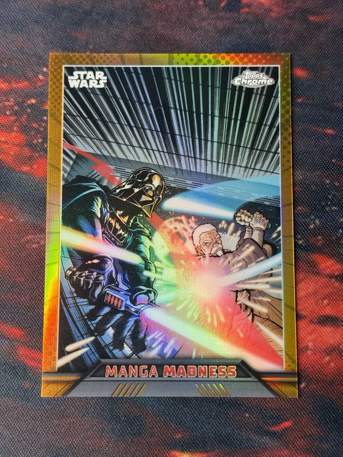 2023 Topps Chrome Star Wars Manga Madness Orange /25 MM-3 Vader Kenobi DY 2023 Topps Chrome Star Wars Manga Madness Orange /25 MM-3 Vader Kenobi DY