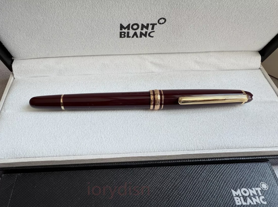 SALE Montblanc 163 Burgundy Red Rollerball Pen Gold Trim Luxury New In Box SALE Montblanc 163 Burgundy Red Rollerball Pen Gold Trim Luxury New In Box