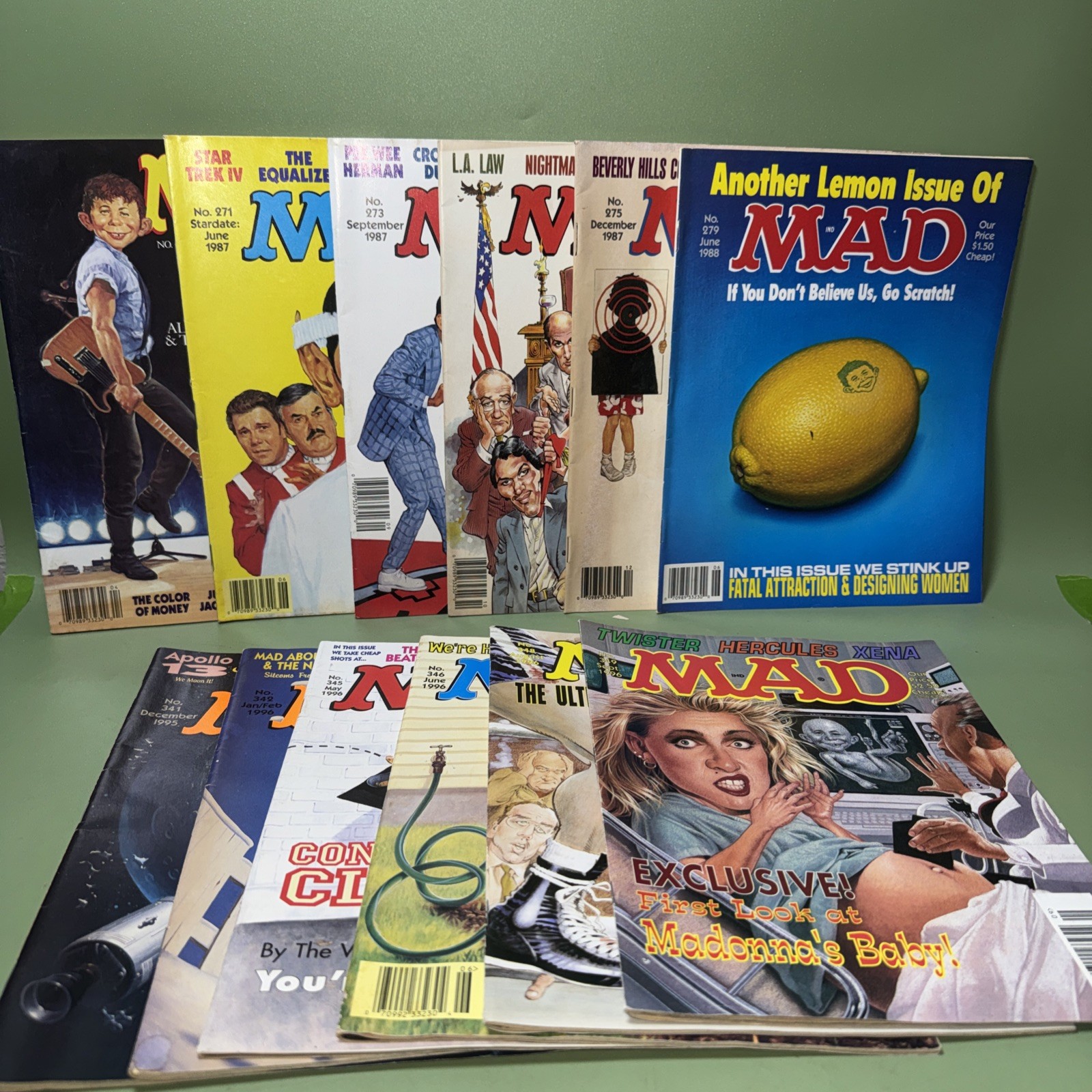 Mad Magazine Set 12 Lot 27: 270.271,273-75,279, 341,342,345,346,348-9 Mad Magazine Set 12 Lot 27: 270.271,273-75,279, 341,342,345,346,348-9