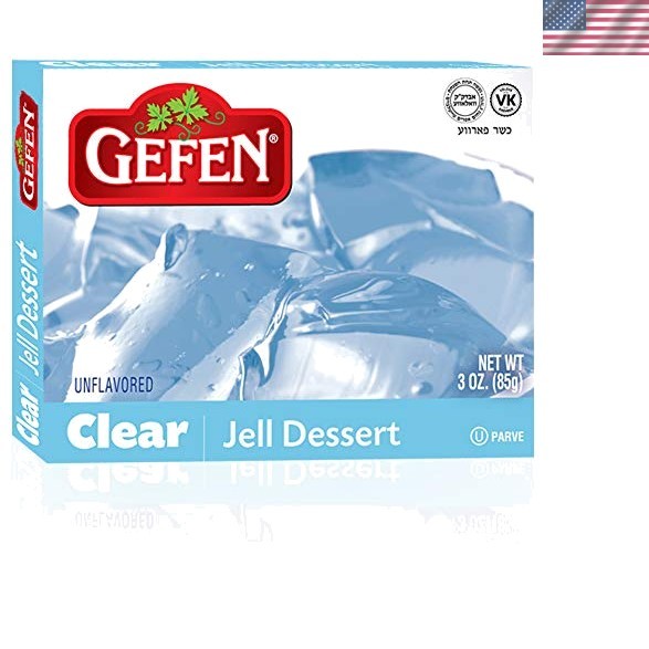 3oz Clear Unflavored Jello - Versatile Gluten Free Dessert Base for All Ages