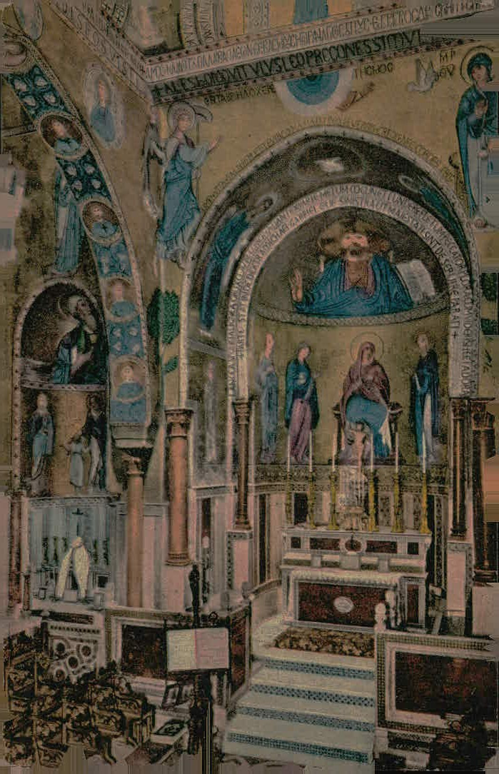 Palermo Italy Cappella Palatina Palazzo Reale Vintage Postcard Palermo Italy Cappella Palatina Palazzo Reale Vintage Postcard