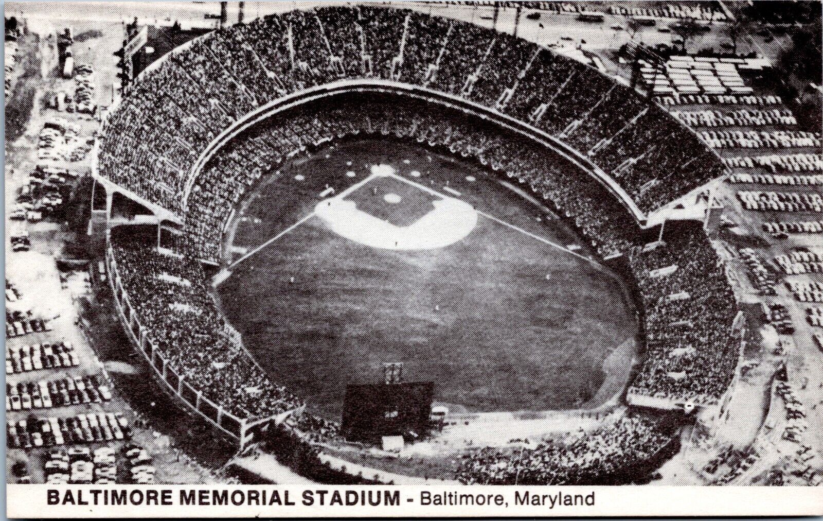 Baltimore Memorial Stadium, Maryland - 1974 TCMA Hobby postcard - Baseball