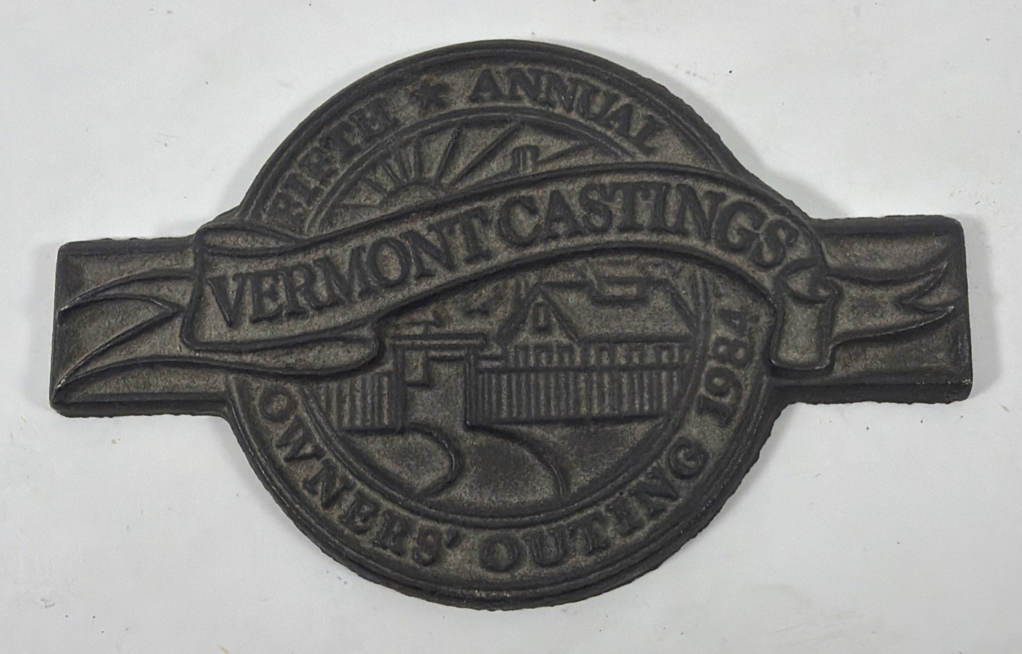 Vermont Casting Fifth Annual Owner’s Outing 1984 Cast Iron Plaque