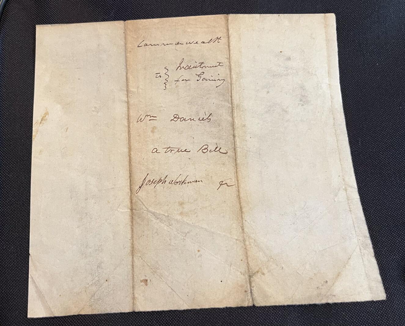 historical court document. Wayne County W. Virginia 1848