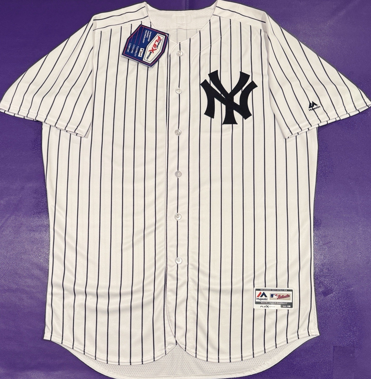 Authentic Masahiro Tanaka #19 New York Yankees Pro Cut Majestic Jersey 48 NWT