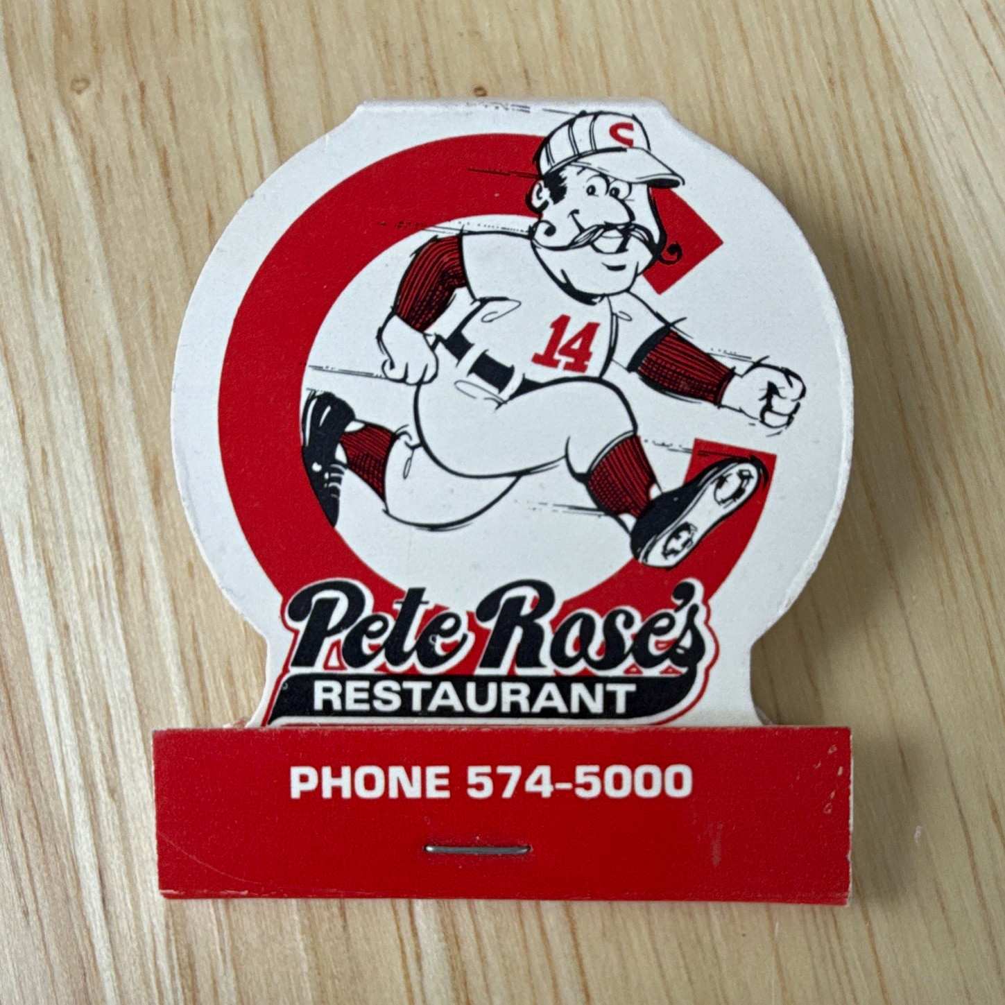 Vintage 1970s Pete Rose’s Restaurant Matchbook Unstruck Die Cut Cincinnati Reds Vintage 1970s Pete Rose’s Restaurant Matchbook Unstruck Die Cut Cincinnati Reds