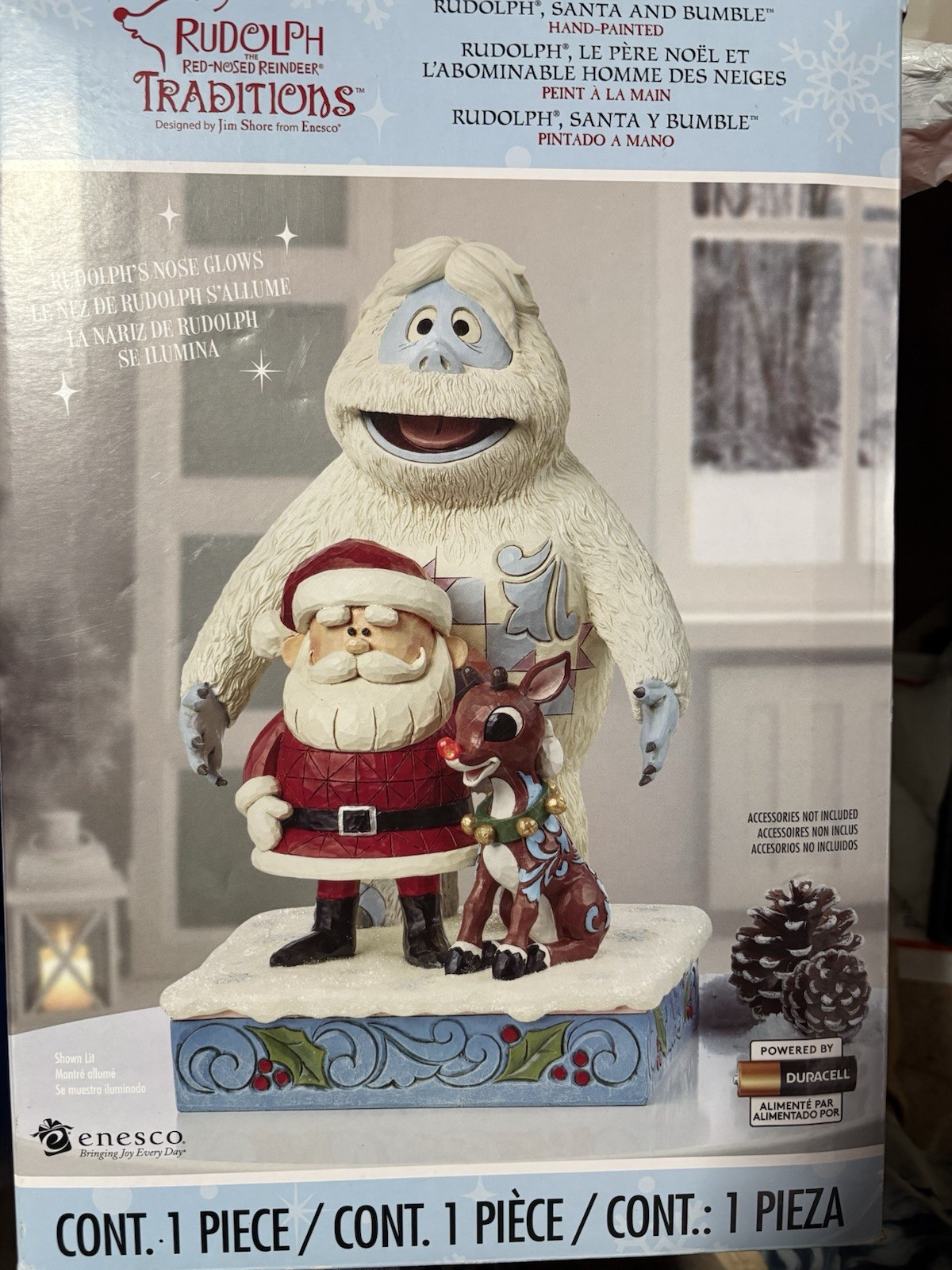 Rudolph, Bumble and Santa Traditions by Jim Shore  COSTCO Holiday.   A KEEPSAKE