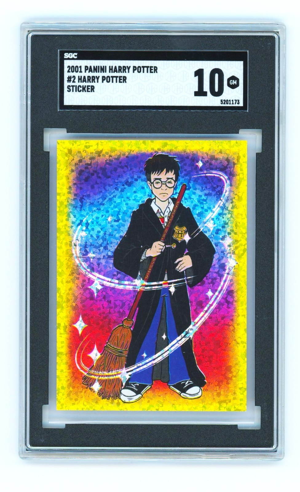 2001 Panini Harry Potter #2 (Gold Foil) (SGC 10) (VERY LOW POP) 2001 Panini Harry Potter #2 (Gold Foil) (SGC 10) (VERY LOW POP)