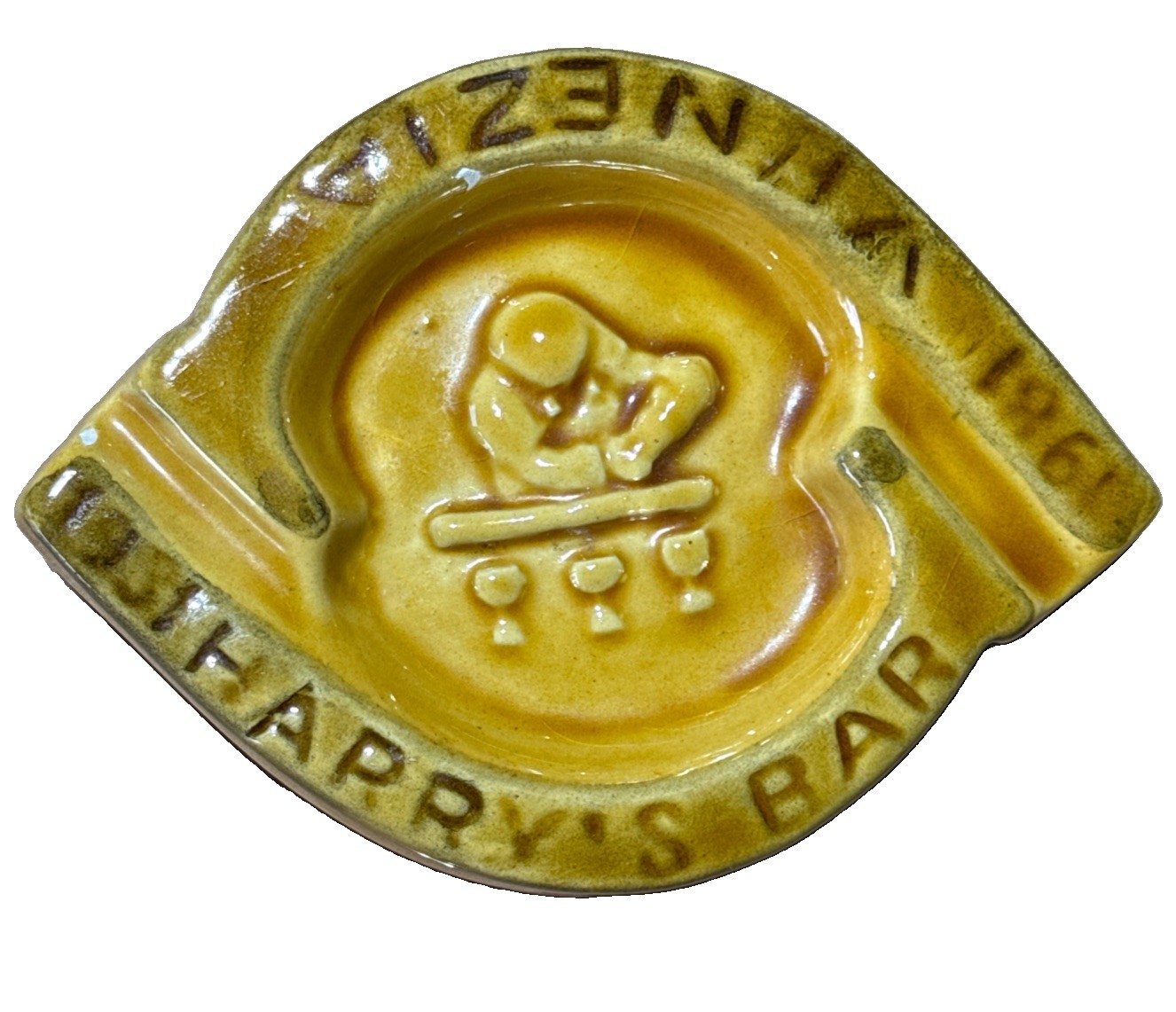 Harry’s Bar Venezia 1931-1981 50th Anniversary Tosin Signed Ashtray Italy