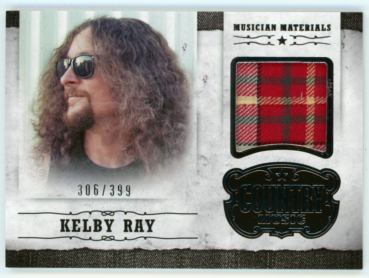 2014 Panini Country Music Materials Silver M-KR Kelby Ray 306/399 Cadillac Three