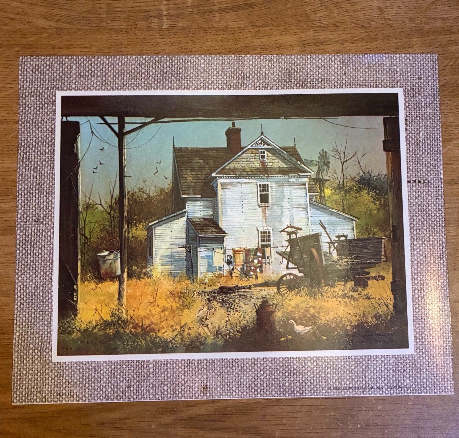 Vintage Set of 3 Frank M. Hamilton Four Season Lithograph Prints