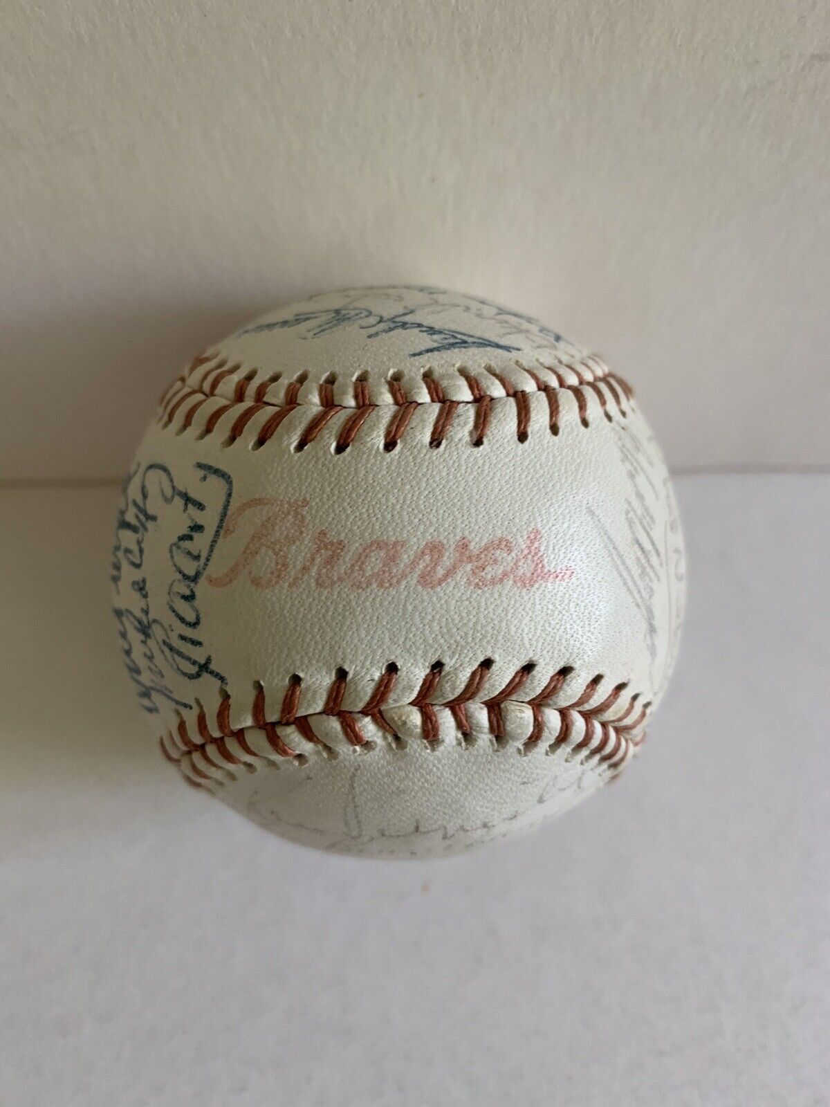 1965 Milwaukee Braves Team Signed Baseball by 35 