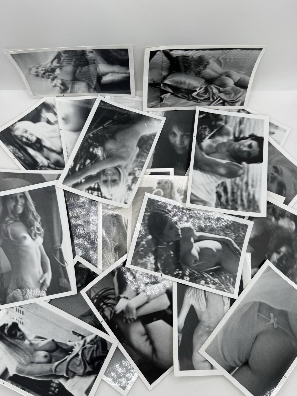 Vintage 1970s B&W Erotic Photos Lot Of 24 Kodak 