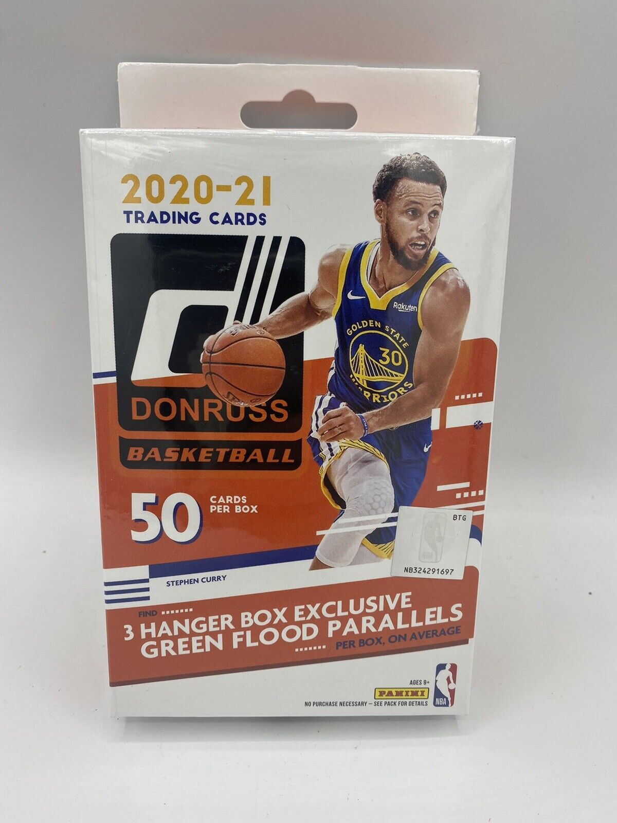 2020-21 Panini Donruss Basketball Hanger Box (50 Cards) Green Flood Parallels