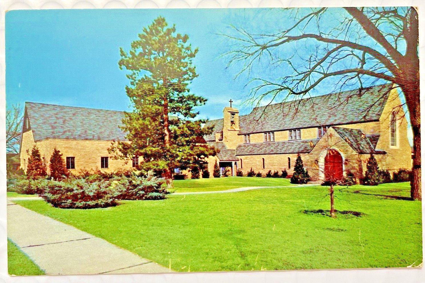 Ponca City OK-Oklahoma, Grace Episcopal Church, Religion, Vintage Postcard 1968