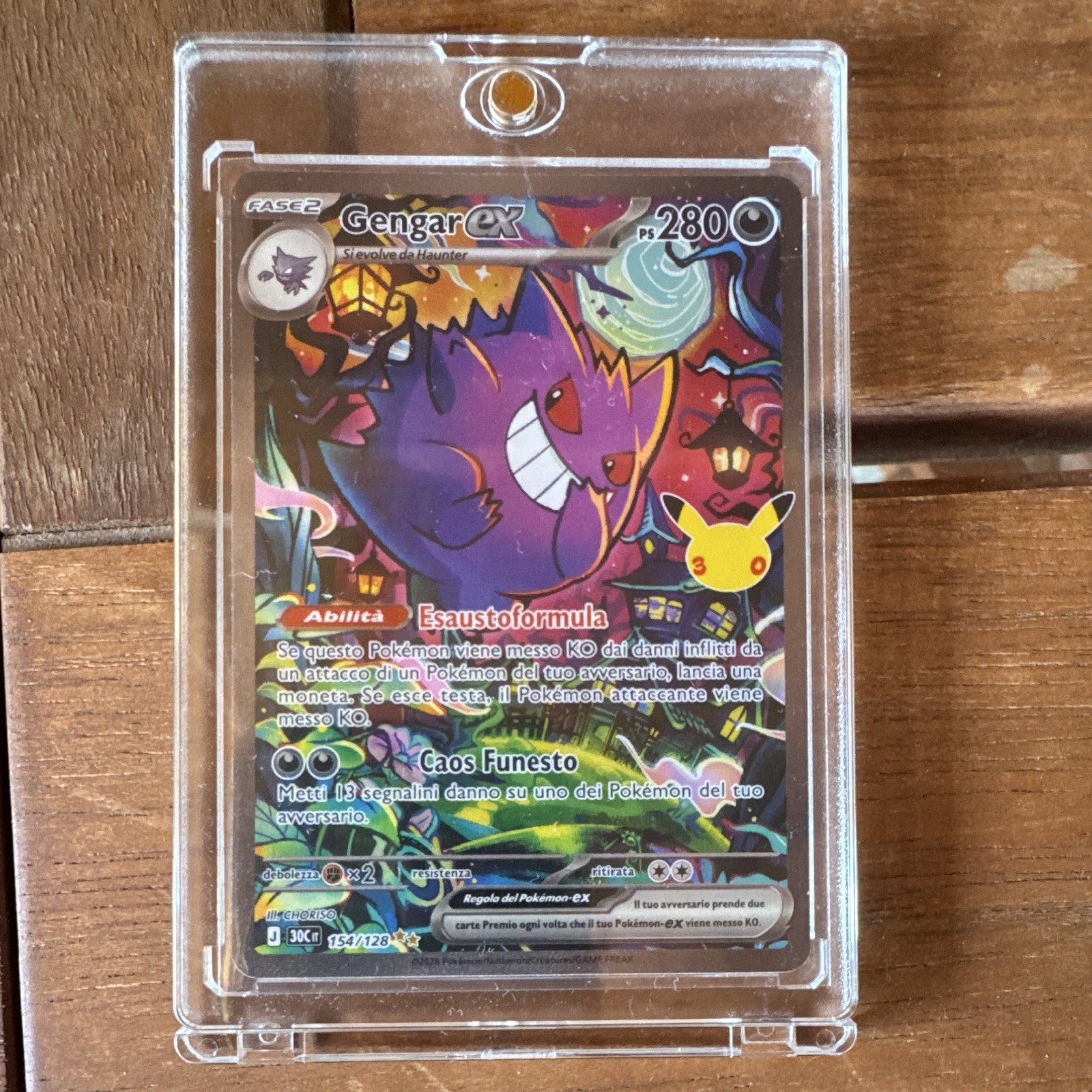 Pokemon Gengar ex 154/128 ITA Full Art Phase 280 PV EX - Pokemon 30 Ita Pokemon Gengar ex 154/128 ITA Full Art Phase 280 PV EX - Pokemon 30 Ita