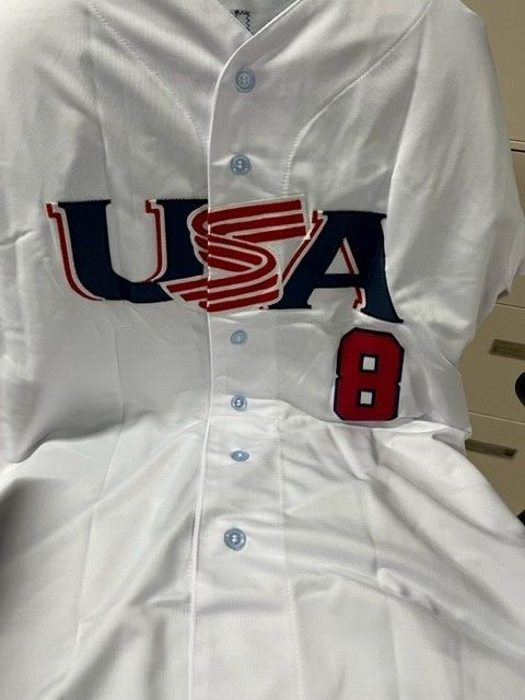 Trea Turner #8 Custom Sewn Autographed Team USA Jersey Beckett