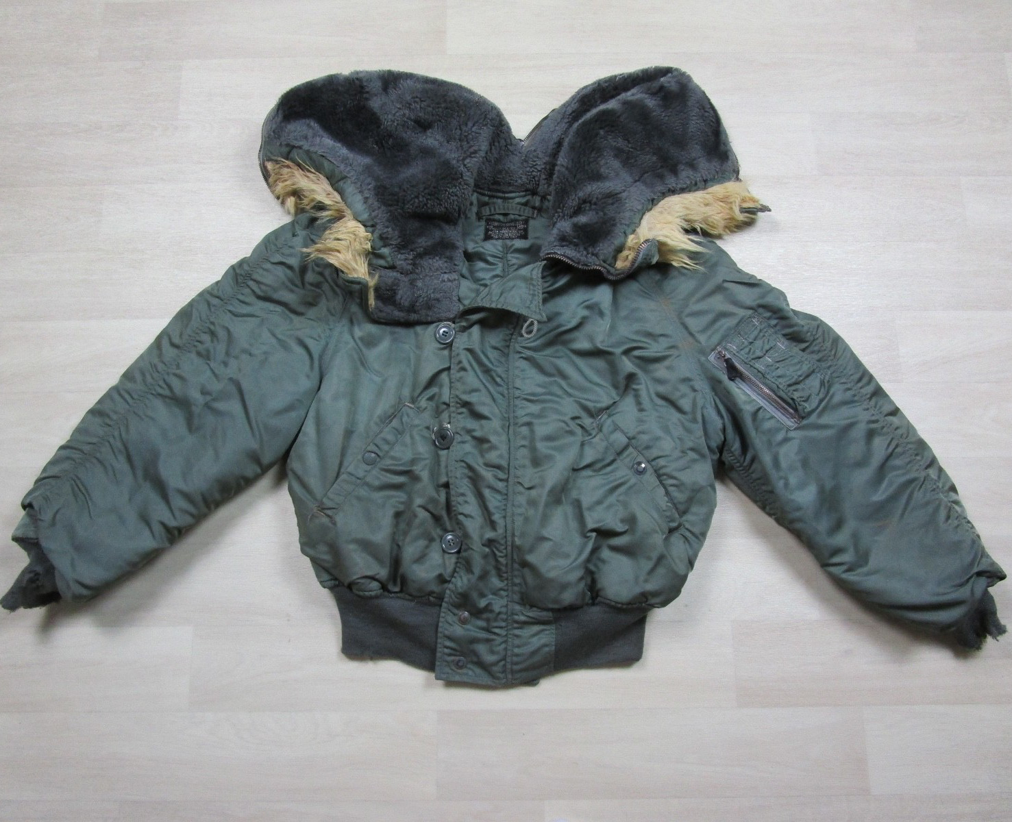 Vintage 60s USAF N-2B Flight Jacket (L) Alpha Industries Coyote Fur Vietnam 1963 Vintage 60s USAF N-2B Flight Jacket (L) Alpha Industries Coyote Fur Vietnam 1963