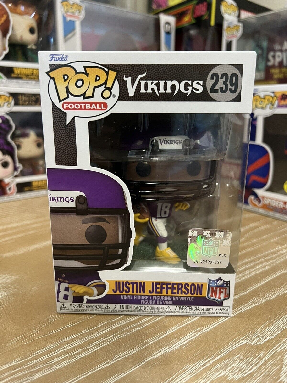 Funko Pop  Justin Jefferson #239 - Minnesota Vikings - NFL - BRAND NEW - IN HAND