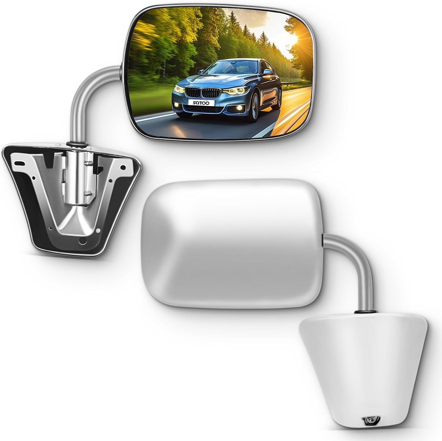 Pair Side Mirror Fits for Chevy C/K Pickup 73-91,Driver & Passenger