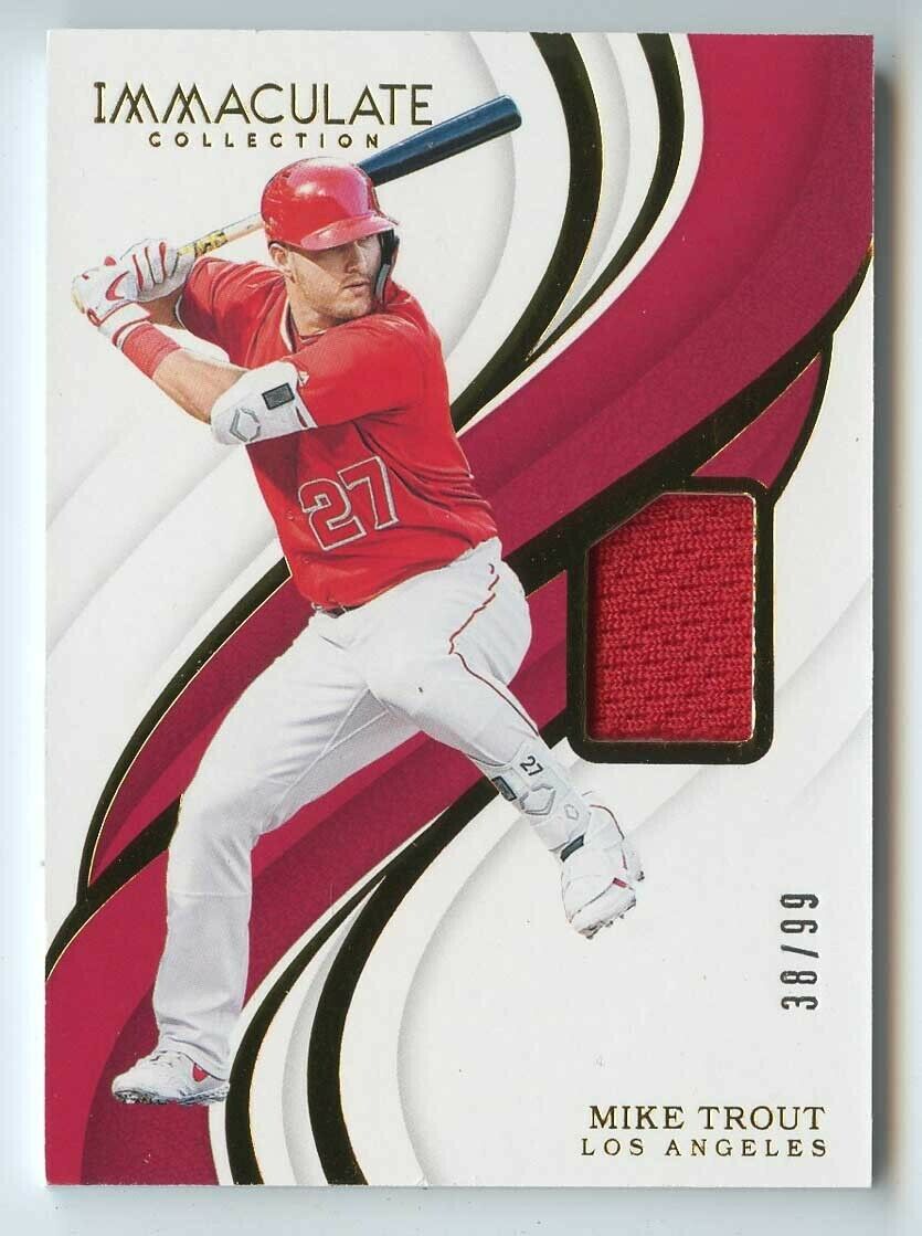Mike Trout 2019 immaculate collection #51 Los Angeles angels jersey 38/99
