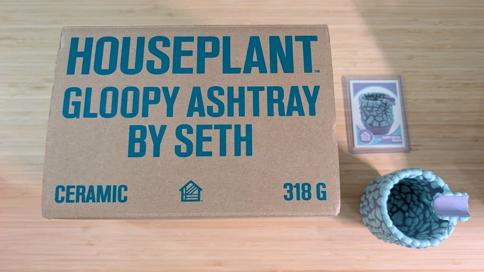 Houseplant Lilac and Light Blue Gloopy Ashtray by Seth, Number 118/325 Limited