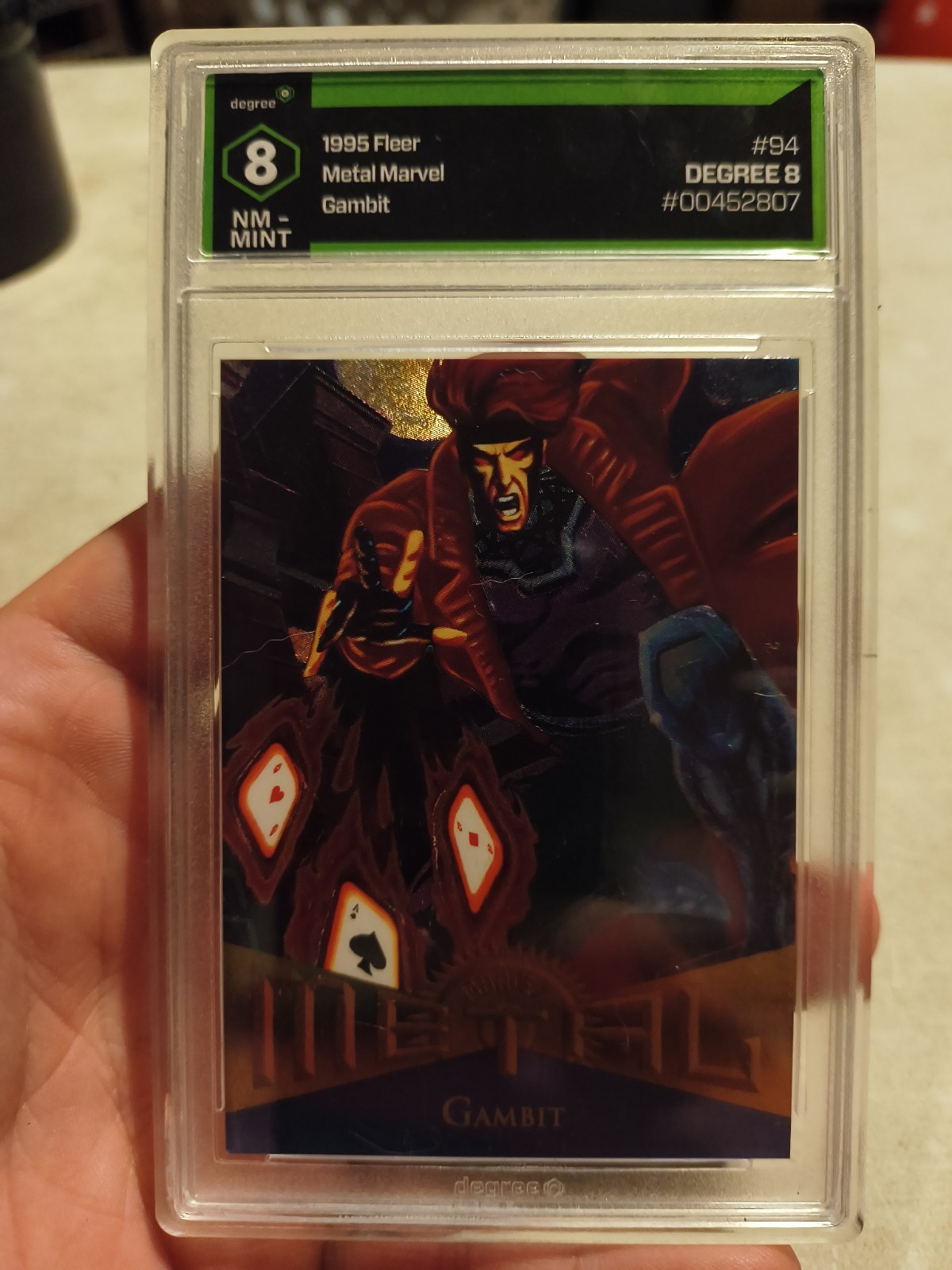 2021 UD Marvel X-Men Metal Universe 1995 Buybacks 008/010 Gambit 8 MINT 2021 UD Marvel X-Men Metal Universe 1995 Buybacks 008/010 Gambit 8 MINT