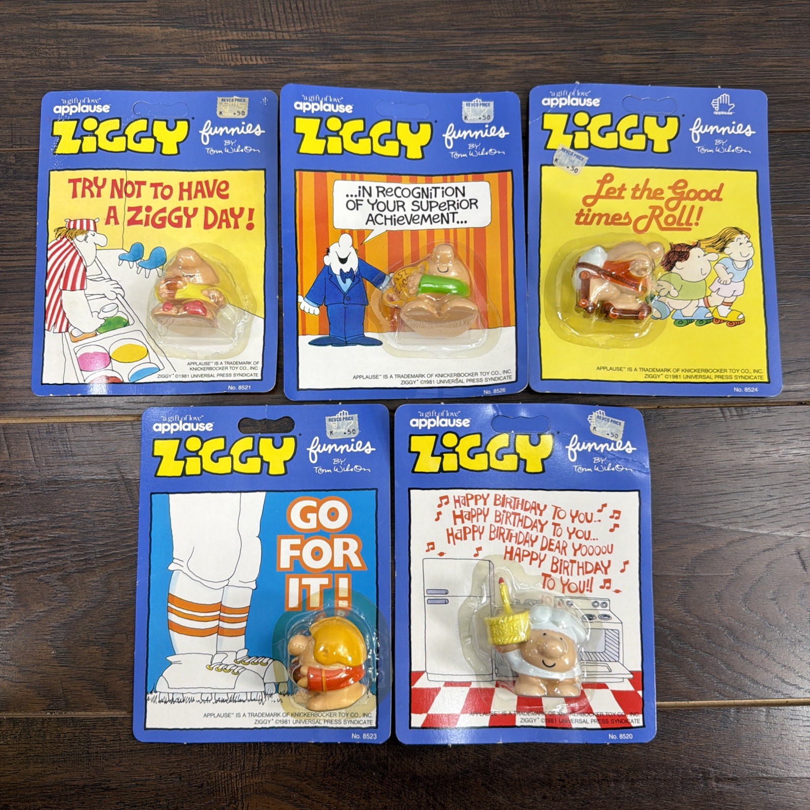 Vintage 1981 Applause Ziggy Mini Figure lot of 5 Sealed Birthday Football Vintage 1981 Applause Ziggy Mini Figure lot of 5 Sealed Birthday Football