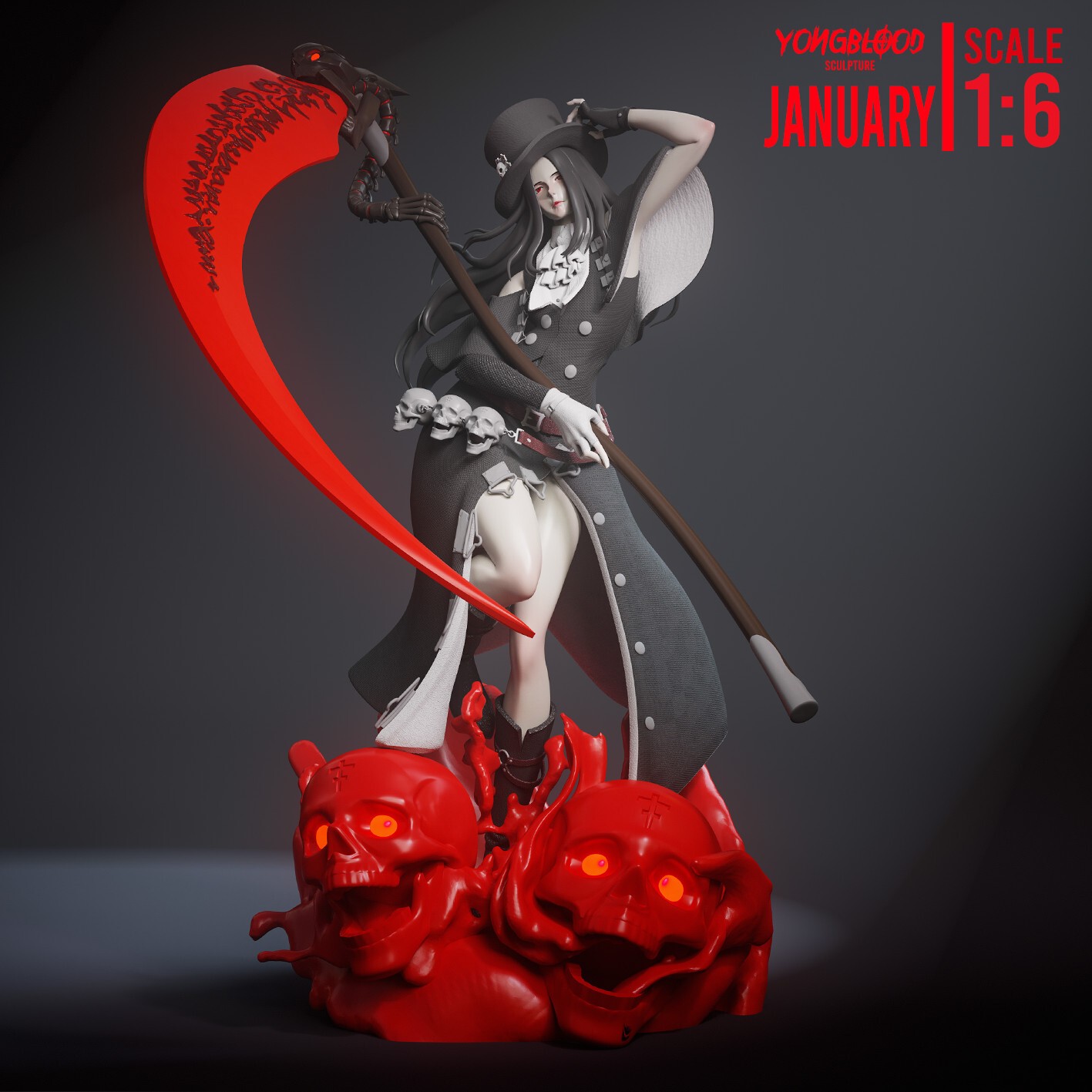 1:8 Testament Guilty Gear Fan Art UNPAINTED High Quality Garage Kit