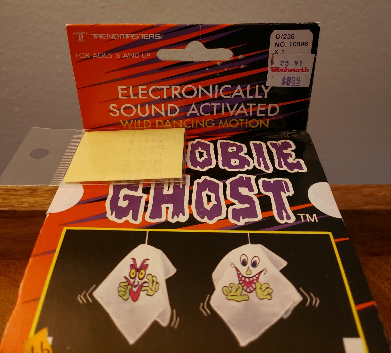 Very Rare Vintage 1991 Unopened Box Trendmasters STROBIE GHOST With Reciept