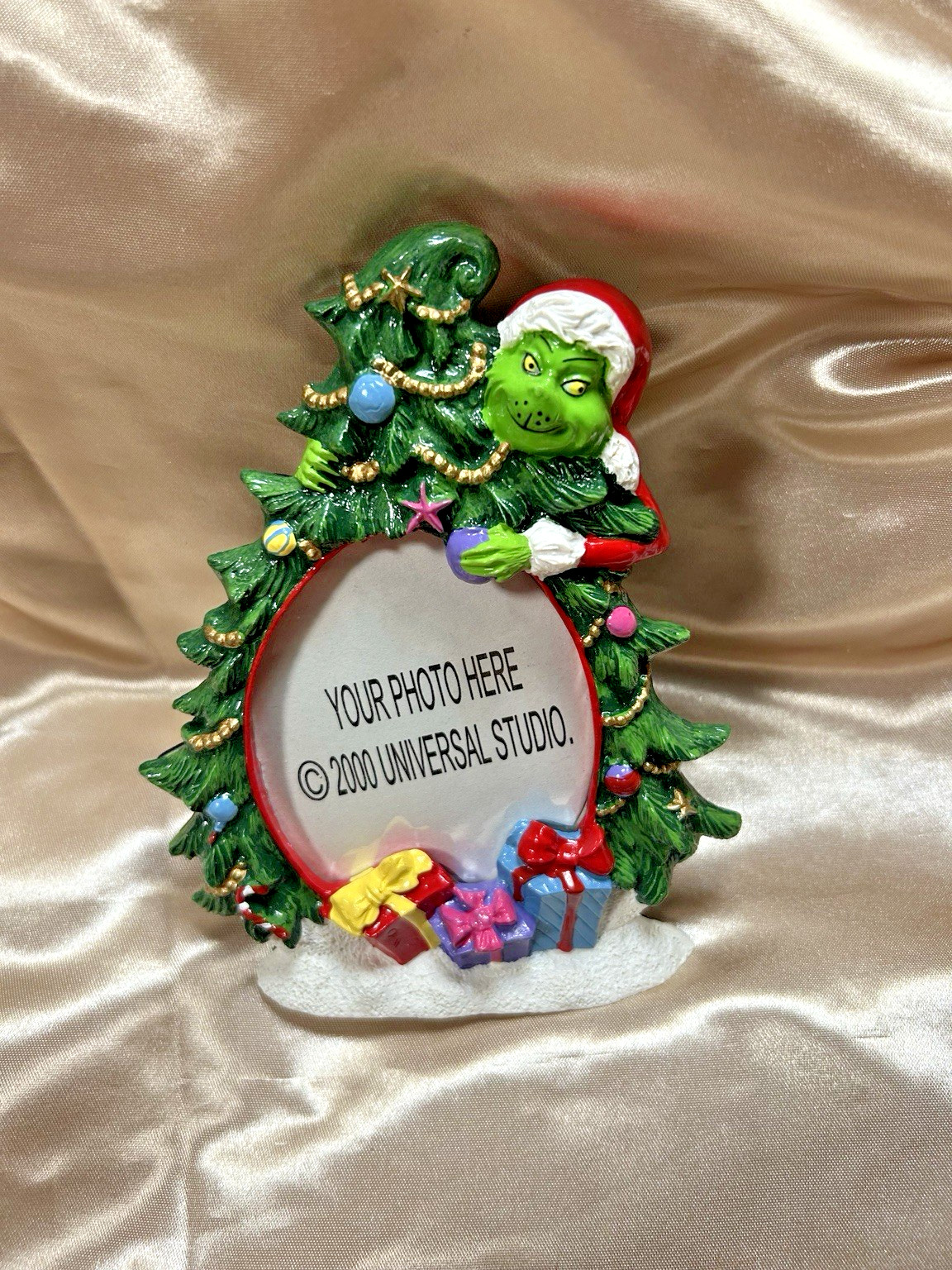 Vintage 2000 Universal Studios Grinch Christmas Tree Photo Frame Dr Seuss Vintage 2000 Universal Studios Grinch Christmas Tree Photo Frame Dr Seuss