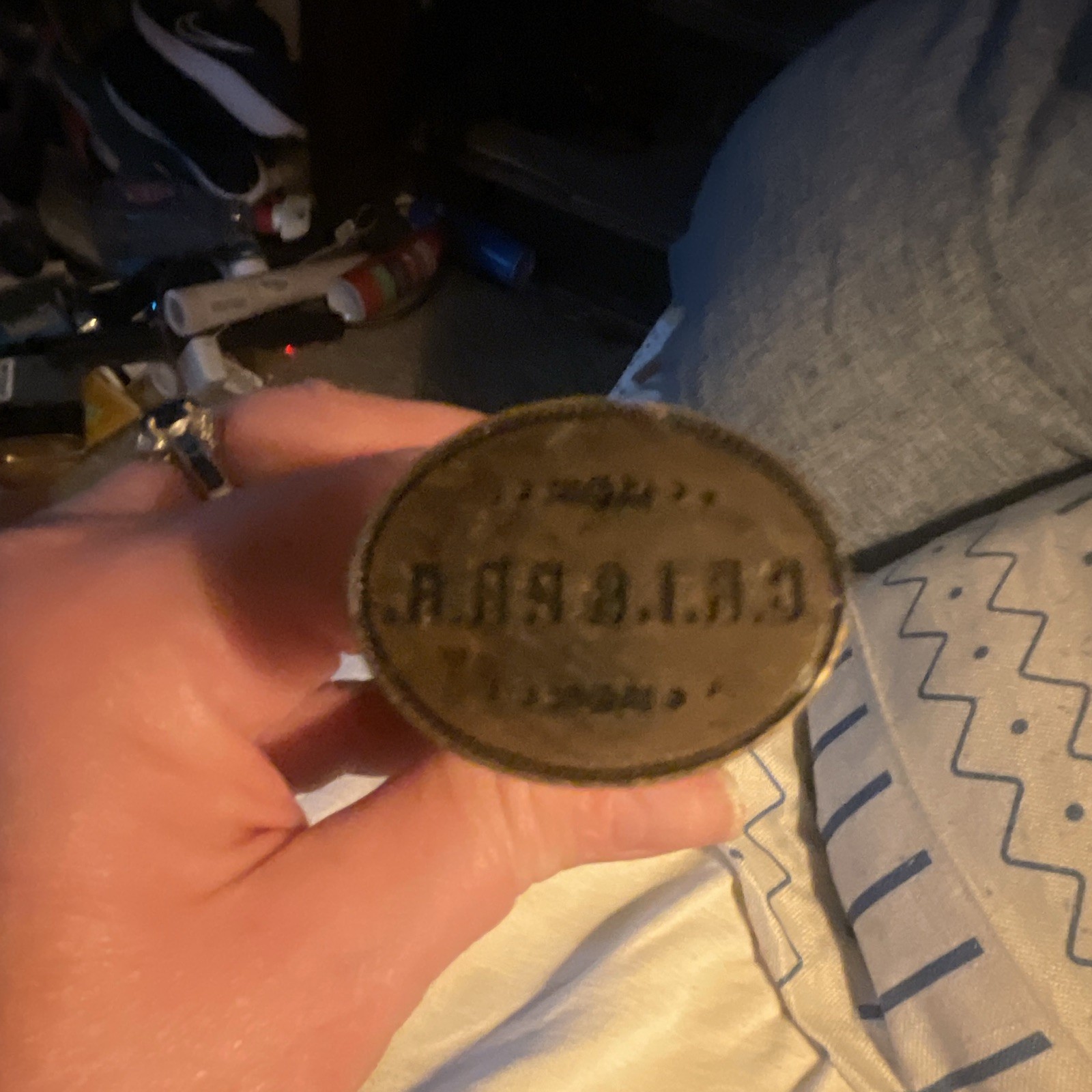 Chicago Rock Island & Pacific Railway Railroad Agent Wax Seal Stamp Chicago Rock Island & Pacific Railway Railroad Agent Wax Seal Stamp