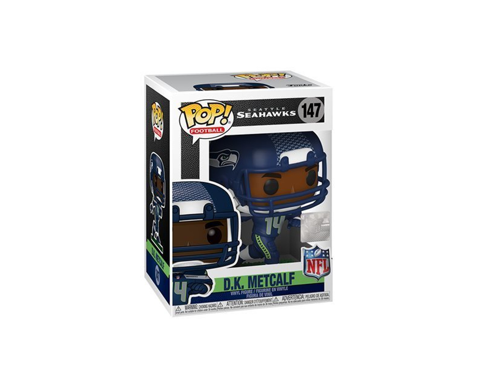 Funko POP NFL - Seattle Seahawks - D.K. Metcalf #147 with Soft Protector (B25)