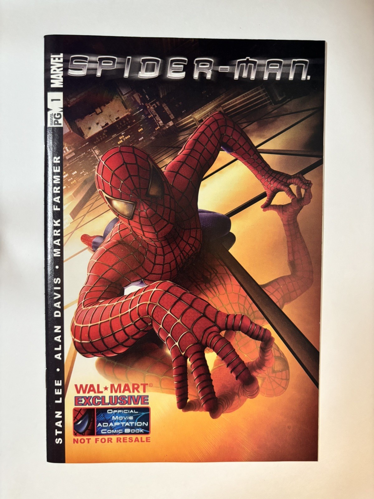 9.8+ Spider-Man: Official Movie Adaptation Wal-Mart Exclusive 2002 Marvel Comics