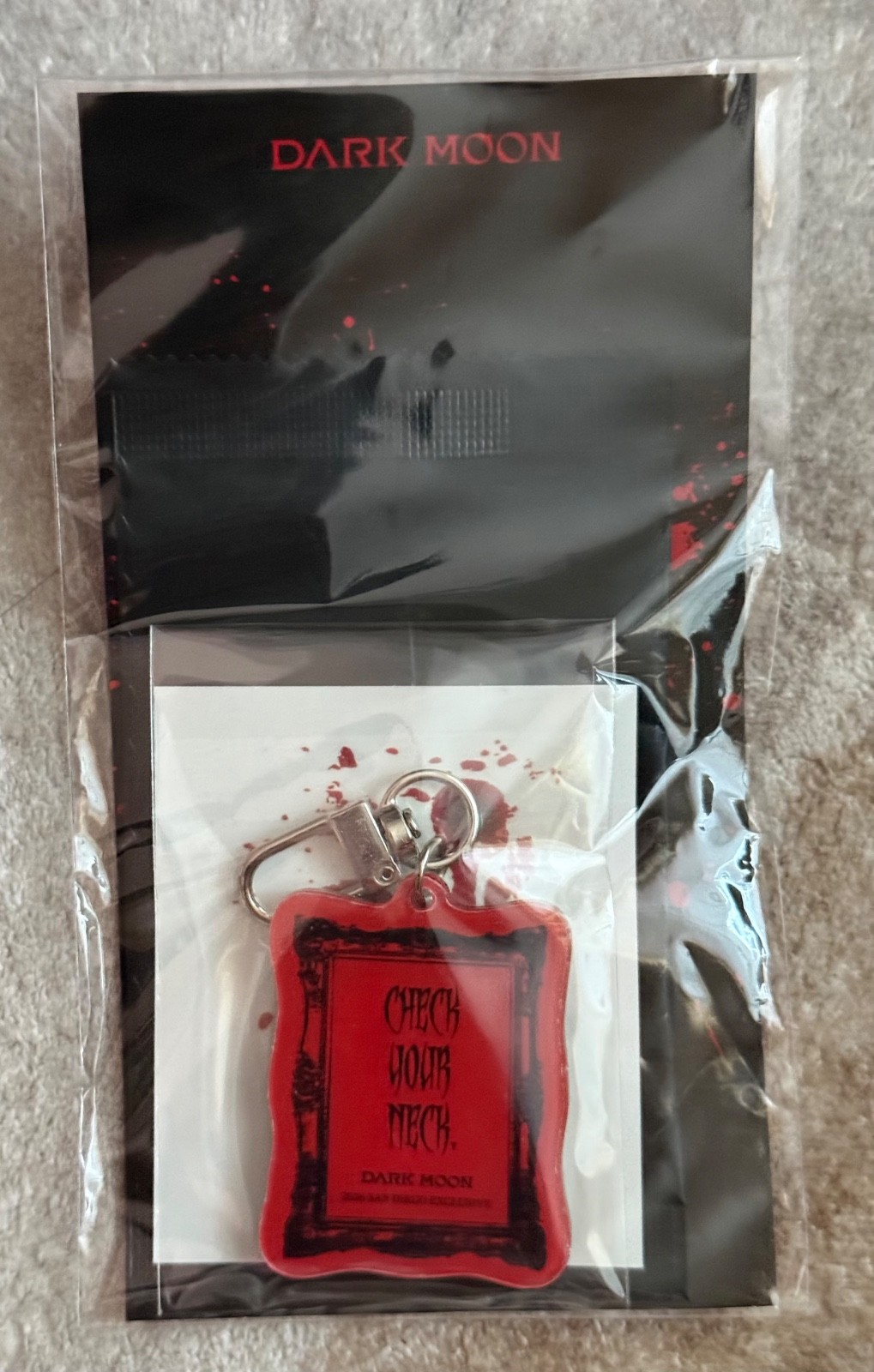 SDCC 2026 exclusive ENHYPEN Dark Moon keychain Bite Me Twilight panel comic con SDCC 2026 exclusive ENHYPEN Dark Moon keychain Bite Me Twilight panel comic con