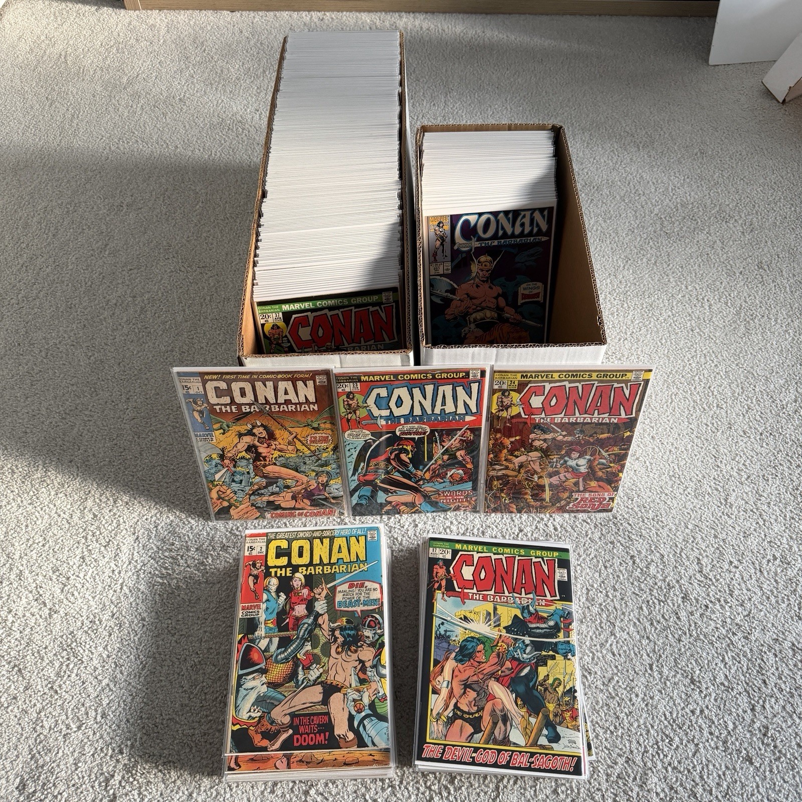 Marvel Conan the Barbarian 1275 Annual Full Run 23 24 Show Signs Of Browning G2