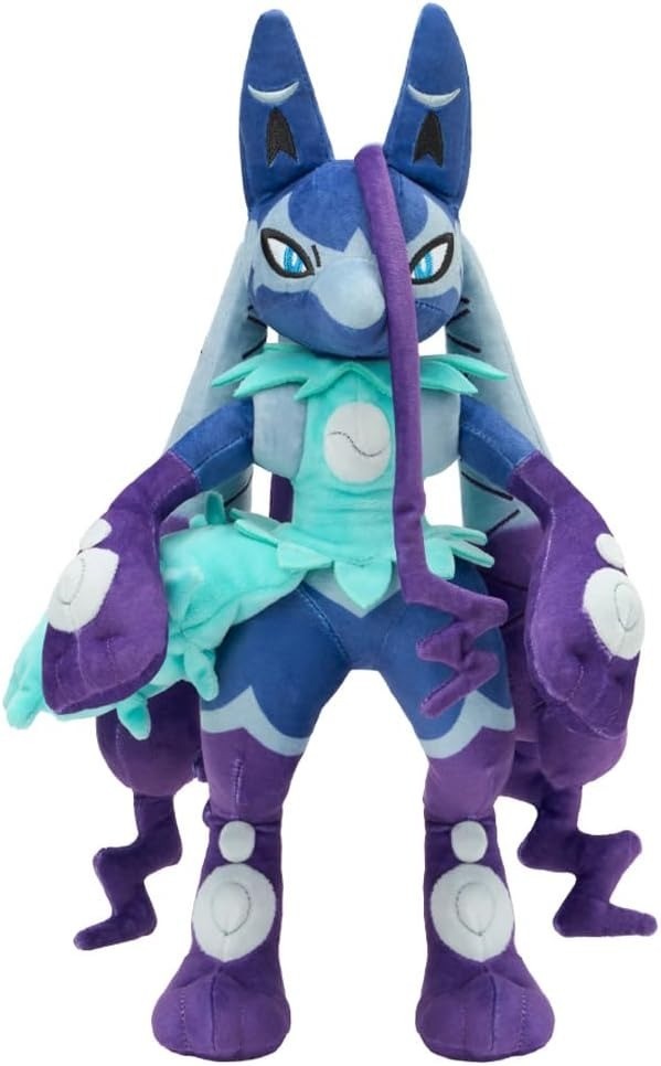 Takara Tomy Pokemon Roy's Shiny Mega Lucario Z  Plush Toy W6