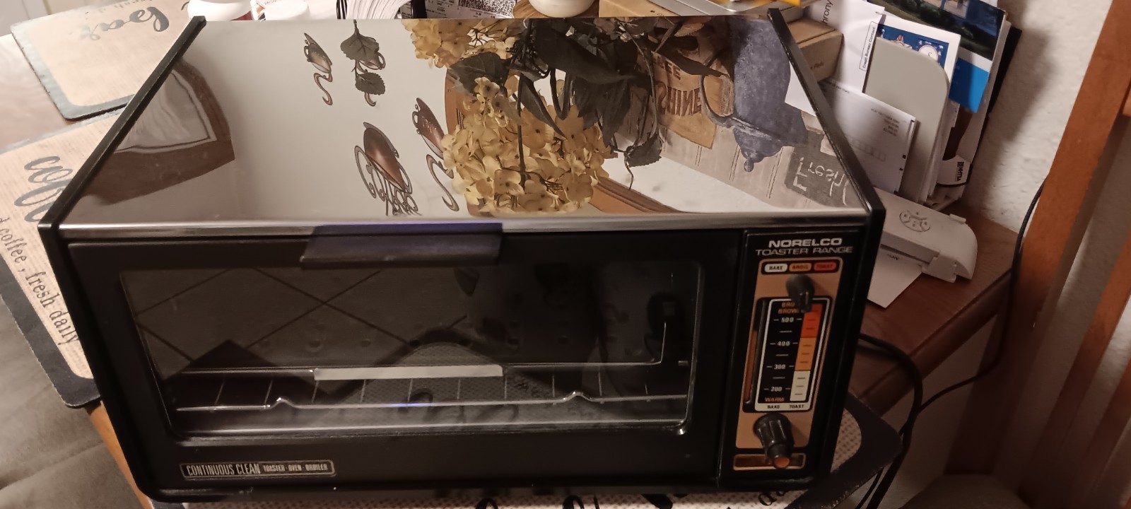 VTG T04500 Norelco Chrome Toaster Range Oven Broiler Rack Tray USA Nice & Works VTG T04500 Norelco Chrome Toaster Range Oven Broiler Rack Tray USA Nice & Works