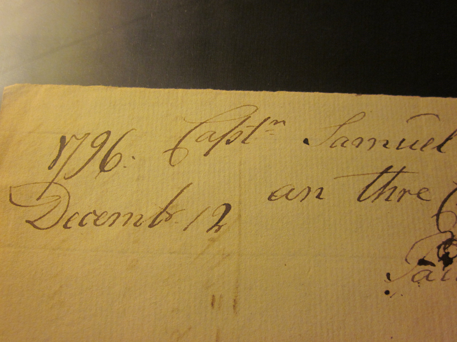 1796 ANTIQUE HANDWRITTEN RECEIPT SIGNED NEW NATION ERA DOCUMENT EPHEMERA