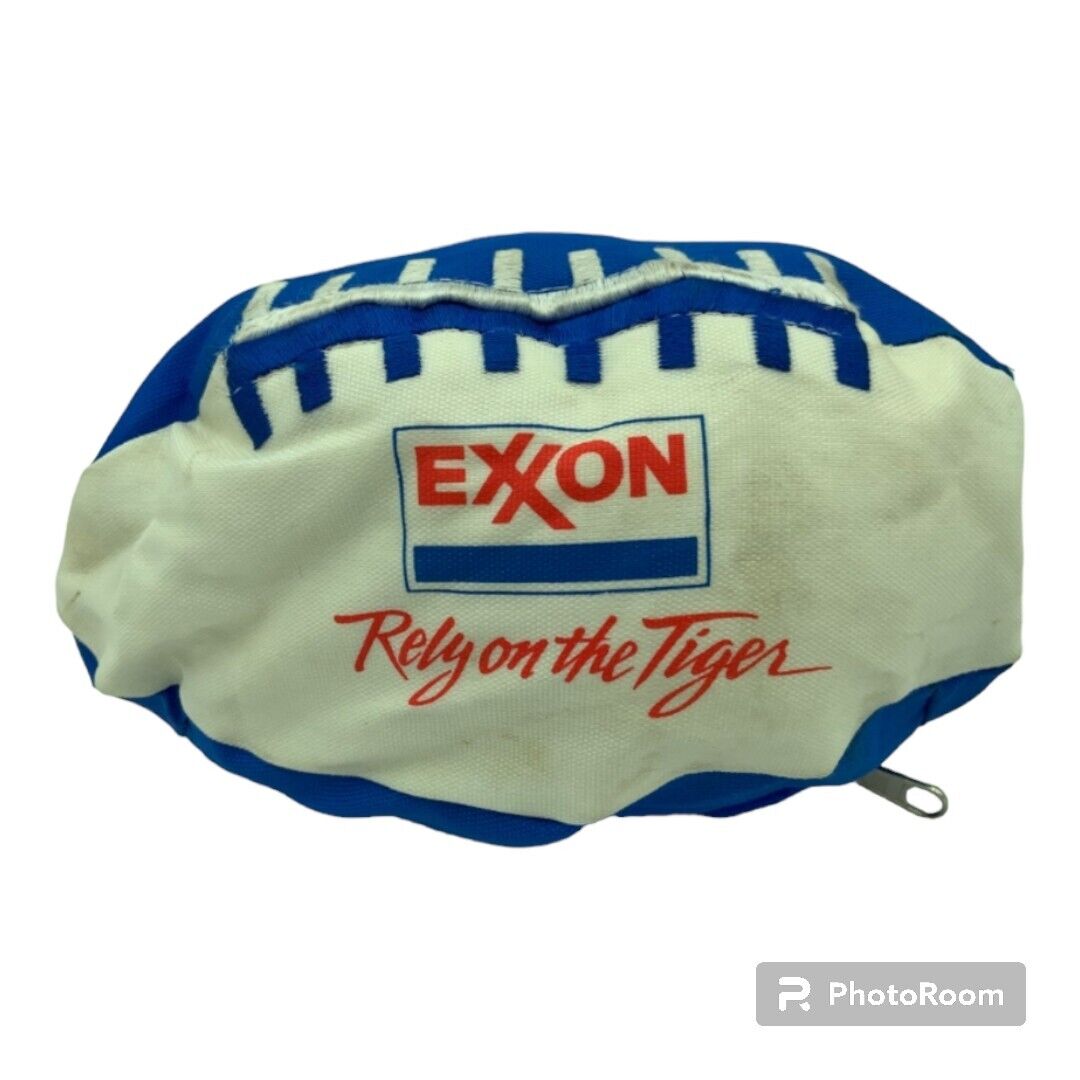 Vintage 1993 Ah Oh Exxon Rely On The Tiger Zippered Reversible Stuffed...