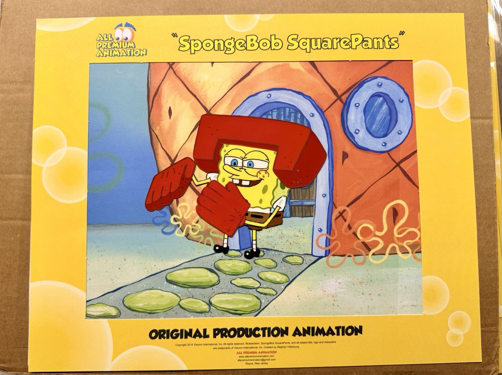 SpongeBob Production Animation Cel Episode “ karate Chopper” Comes With COA LOOK SpongeBob Production Animation Cel Episode “ karate Chopper” Comes With COA LOOK