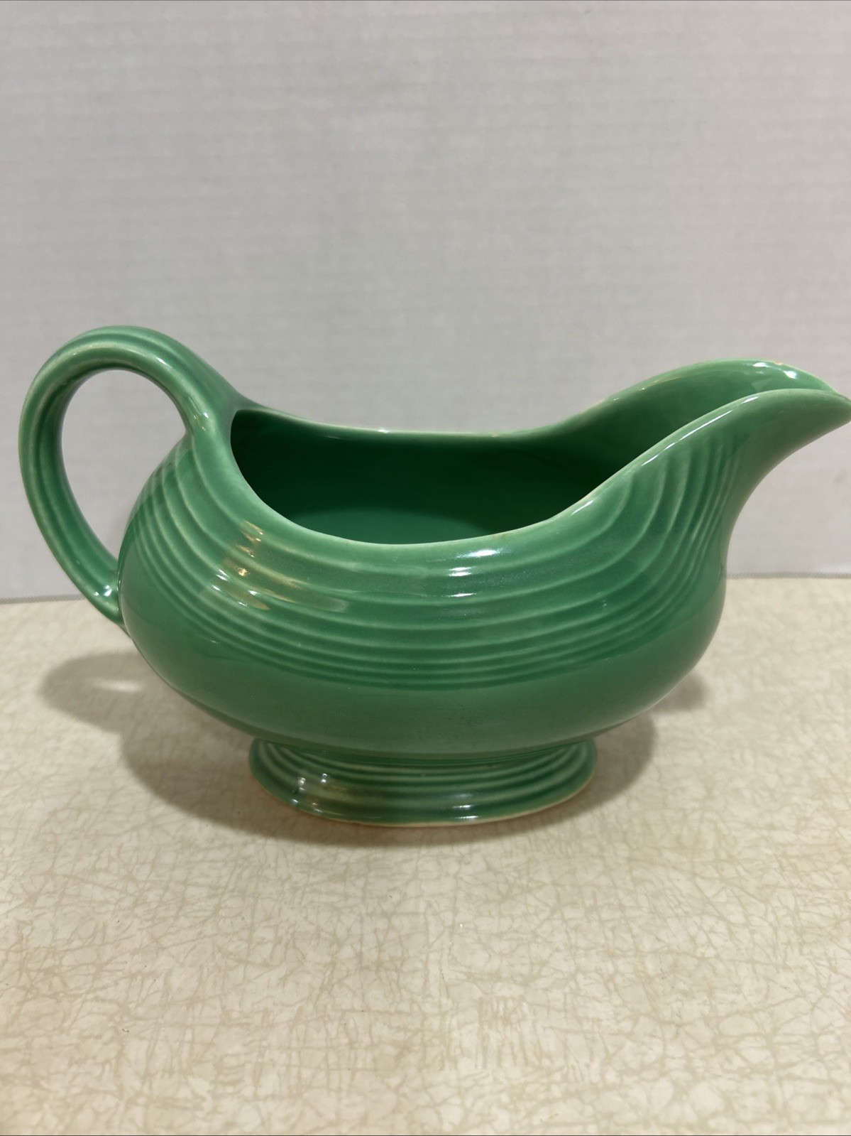 Vintage Fiesta Fiestaware HLC USA Original Green Sauce Gravy Boat 1936-1951 Nice Vintage Fiesta Fiestaware HLC USA Original Green Sauce Gravy Boat 1936-1951 Nice