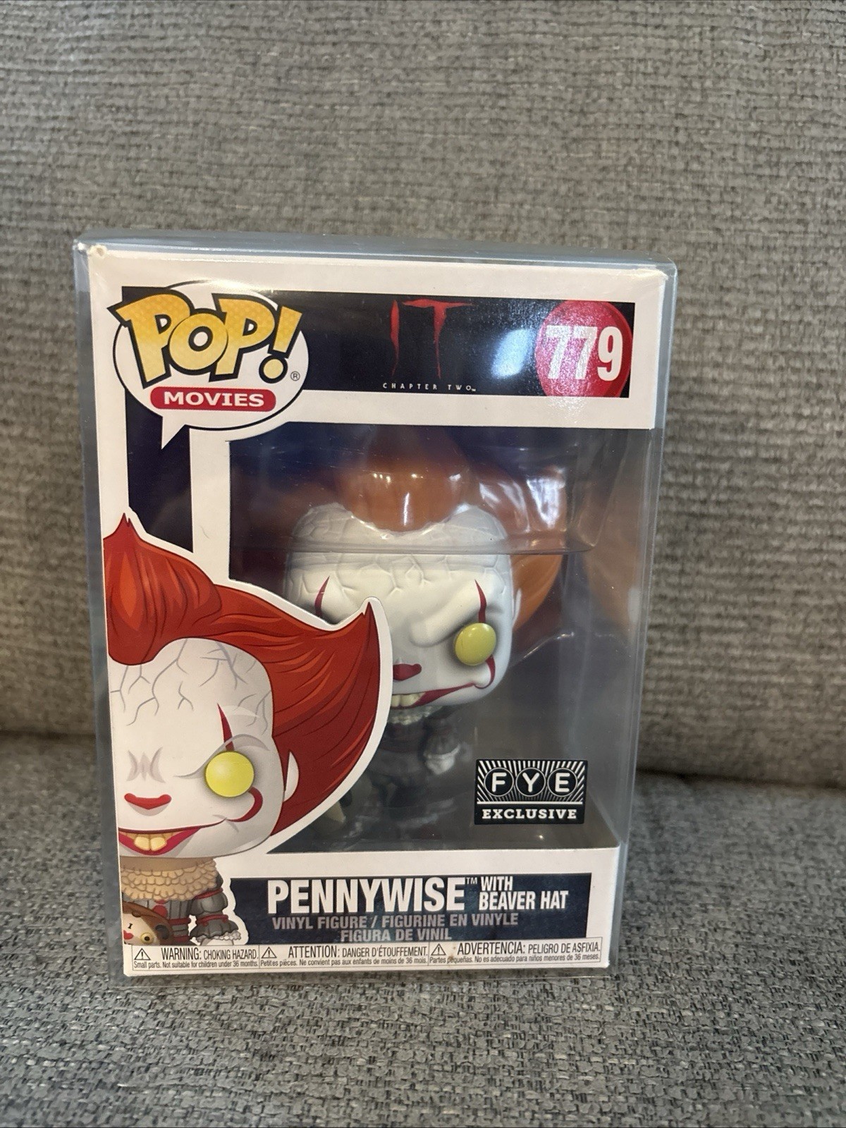 Funko Pop Movies IT Pennywise w/ Beaver Hat Vinyl Figure #779 FYE Exclusive Funko Pop Movies IT Pennywise w/ Beaver Hat Vinyl Figure #779 FYE Exclusive