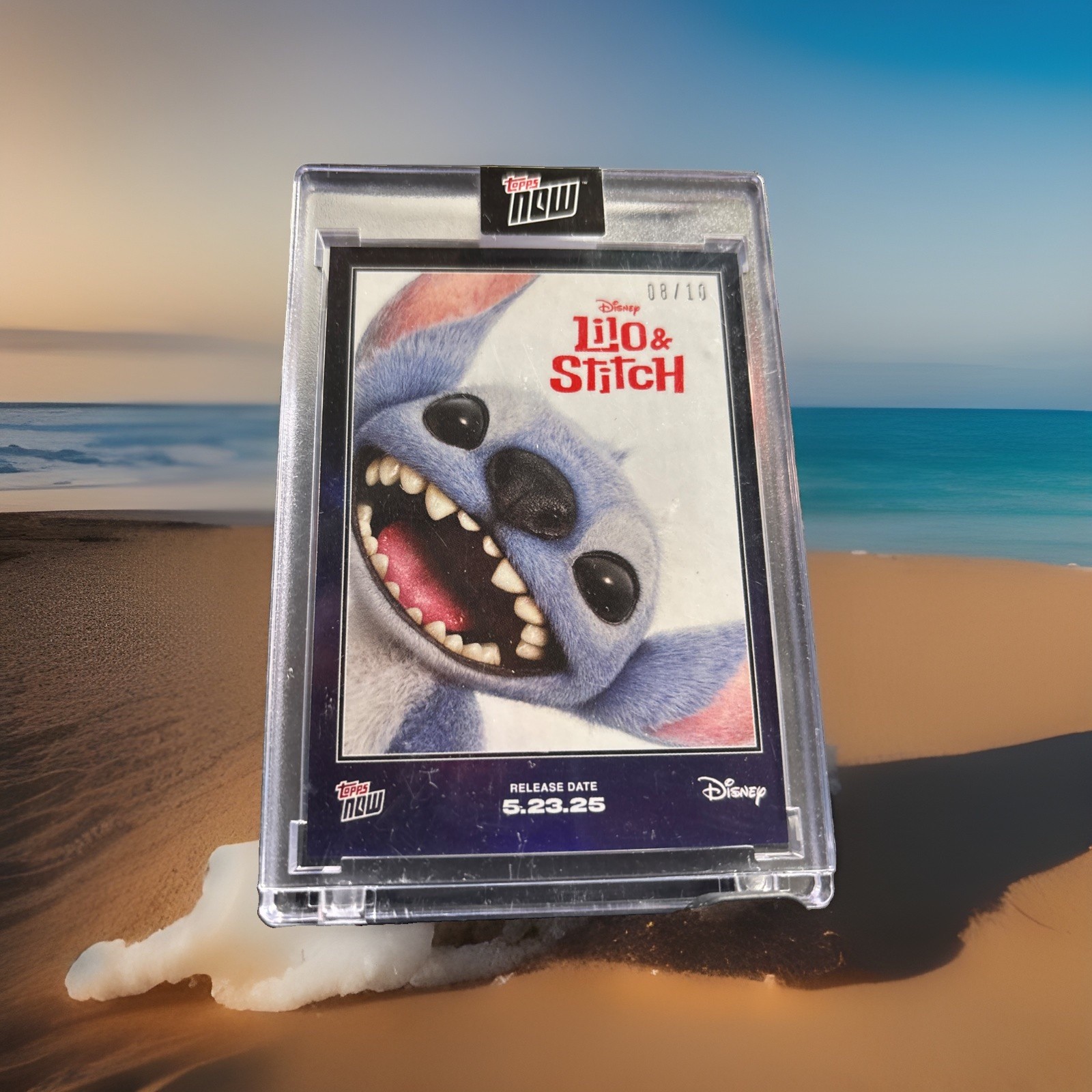 Topps Now Disney Lilo & Stitch Stitch 2025 Limited Black FOIL 8 / 10 SEALED NEW 