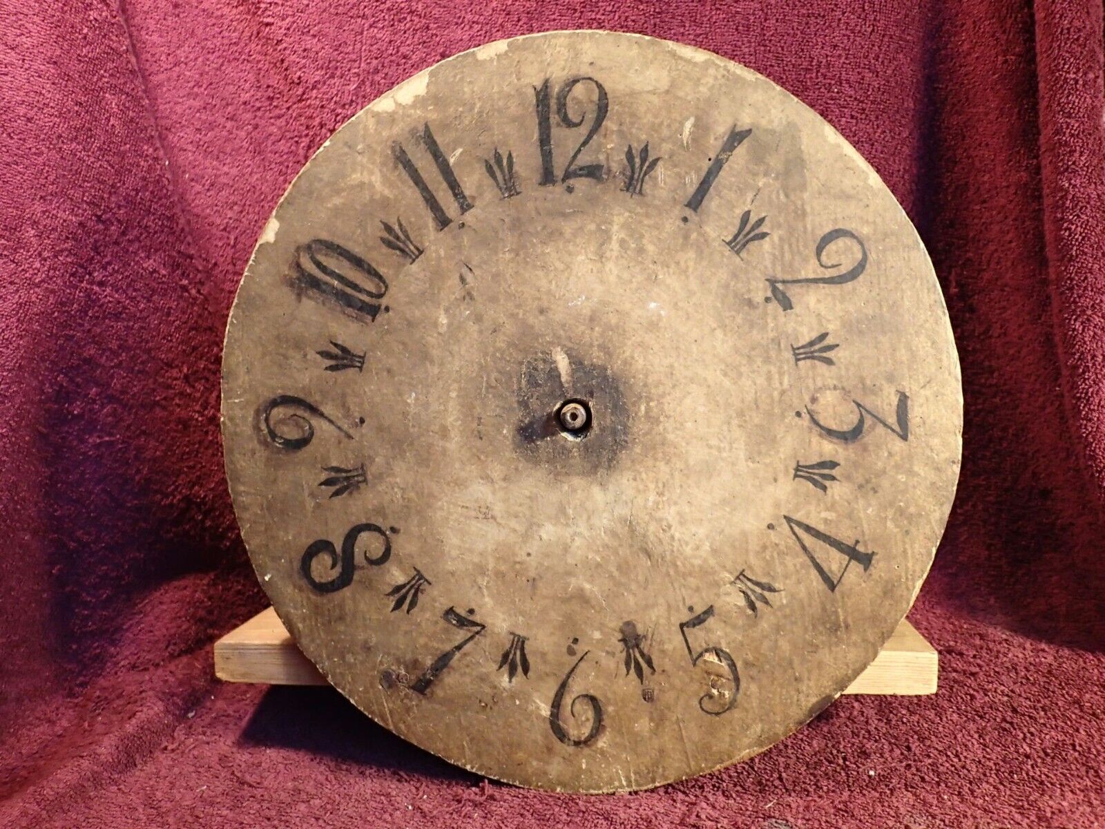 LARGE OLD ANTIQUE HANDMADE 1700-s CLOCK with WOOD GEARS  SWEDEN SWEDISH