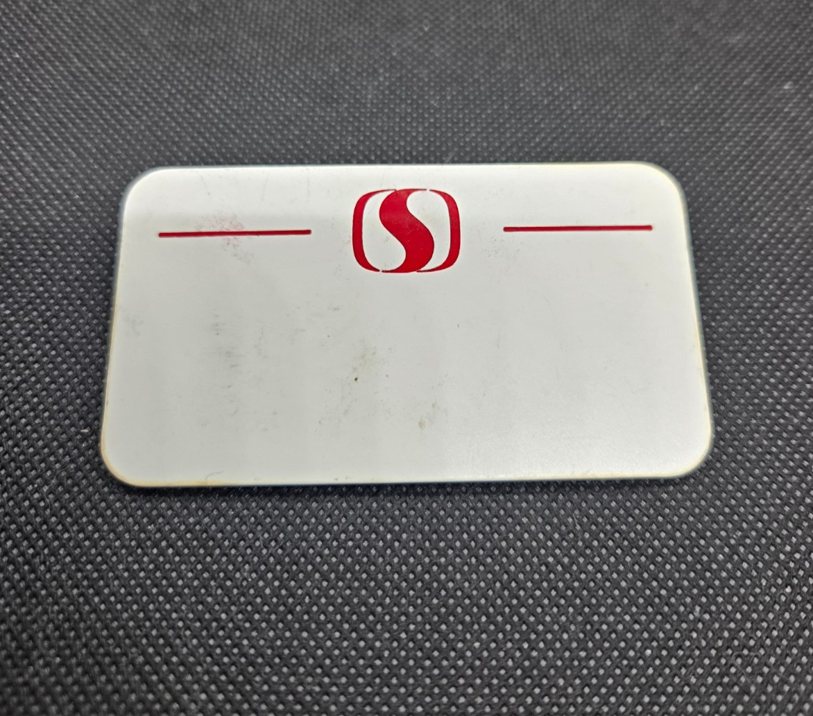 Vintage Safeway Blank Name Badge Pinback Name Tag 1990's Vintage Safeway Blank Name Badge Pinback Name Tag 1990's