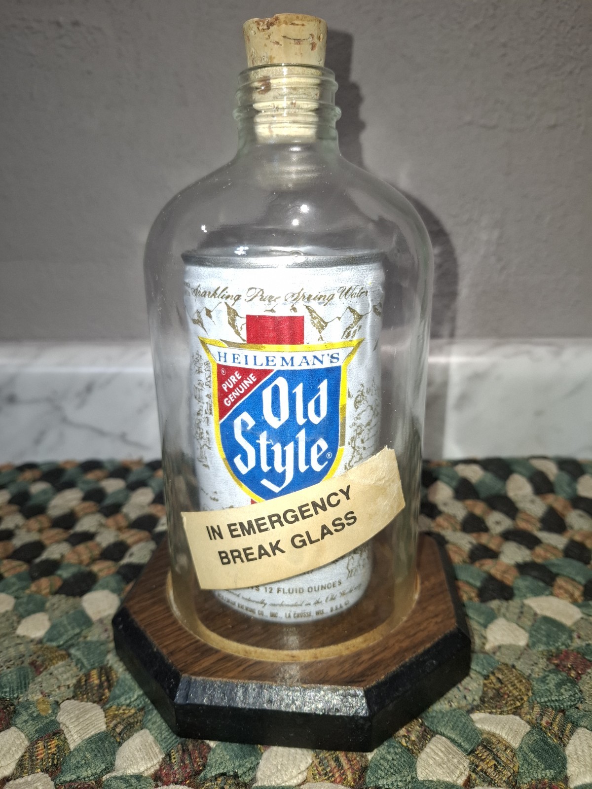 Rare Vintage Old Style Cand In A Bottle Display Rare Vintage Old Style Cand In A Bottle Display