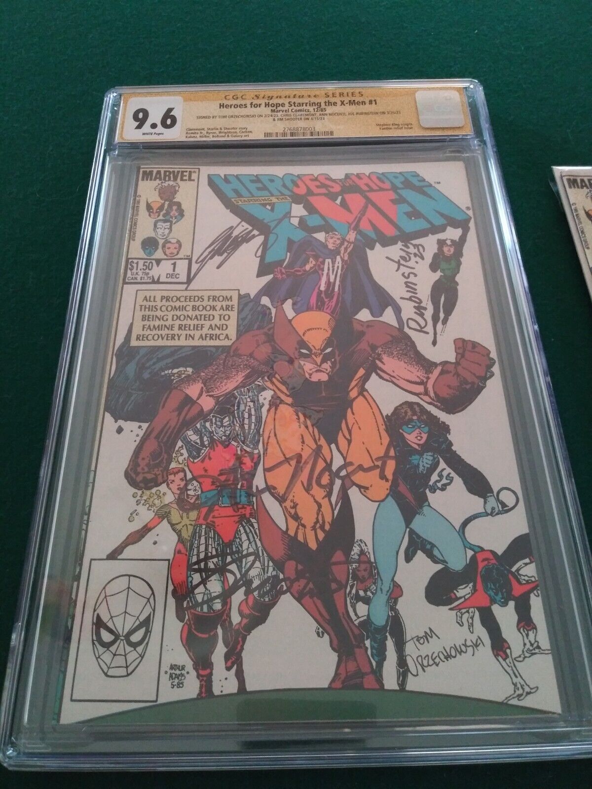 Heroes For Hope #1 CGC Signature Series 9.6 Rare Also Comes With Raw Book In NM